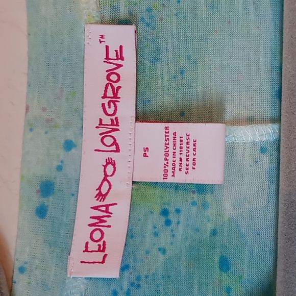 Leoma Lovegrove Shirt Colorful  Short Sleeve Bicycle/Basket Of Flowers PS - Picture 8 of 13